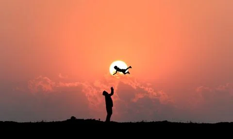 Dad and son Stock Photos
