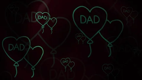 Dad Ballons Background Loop Stock Footage 308961846