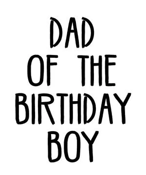 Dad of the Birthday Boy Illustrazione stock