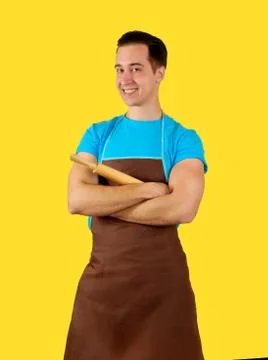 Dad cooks Stock Photos
