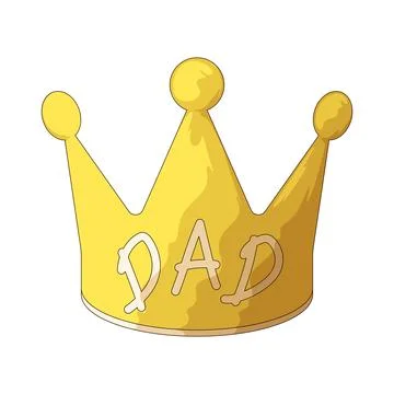 Dad crown illustration Stock Illustration