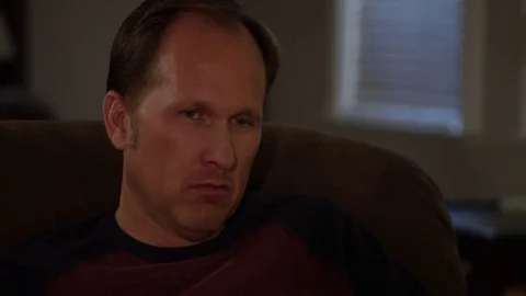 Dad crying while watching a movie Stock-Footage 69779973