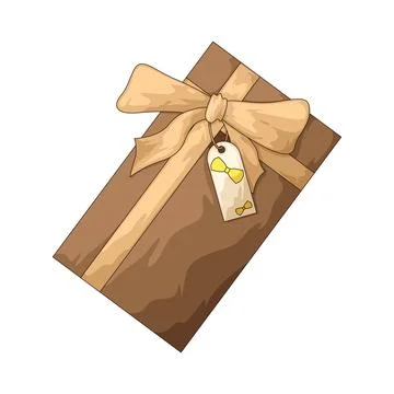 Dad gift box illustration Stock Illustration