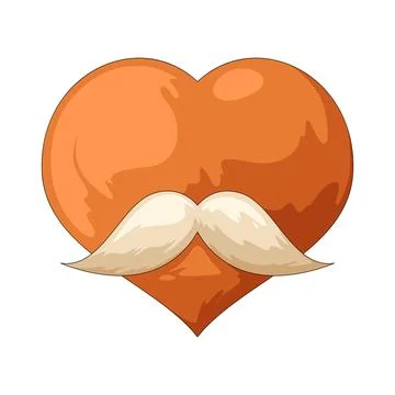 Dad heart illustration Stock Illustration
