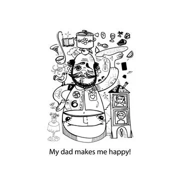 Dad Stock Illustration