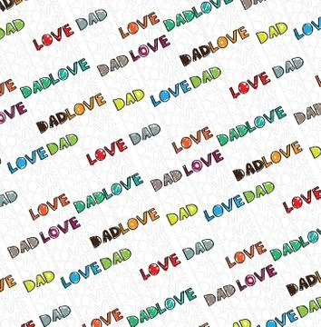 Dad love Stock Illustration