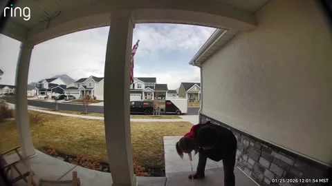 Dad Reflexes Versus Daughter's Puke, Utah, USA - 25 Jan 2026 Stock Footage 337603143