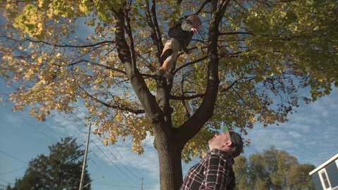 Dad throwing his son up in the air slow motion 1000 fps Stock Footage 141890491