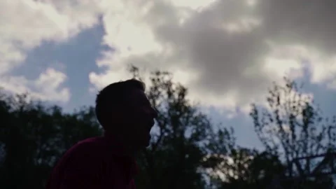 Dad throws his son high up, the child summer sunny day. Slow Motion. father and Stock Footage 130350774