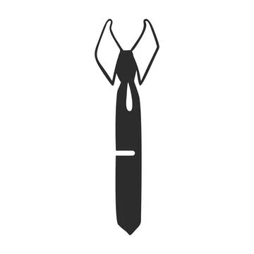Dad tie icon, simple style 스톡 일러스트