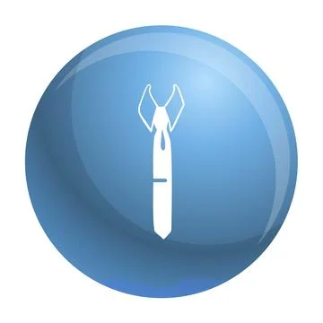 Dad tie icon, simple style Illustrazione stock