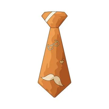 Dad tie illustration Stock-Illustration