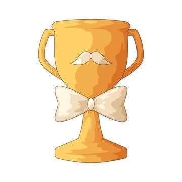 Dad trophy illustration Illustrazione stock