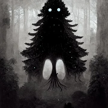 DAD OF WHEN THE TREES SEE YOU Stock Illustration