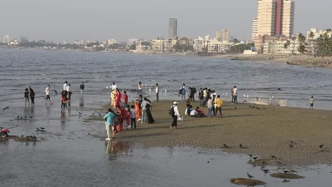 Dadar Chowpatty Stock-Footage 124568689