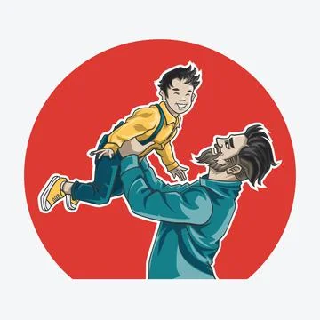 Daddy day Stock Illustration