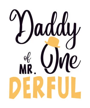 Daddy of Mr Onederful Stock Illustration