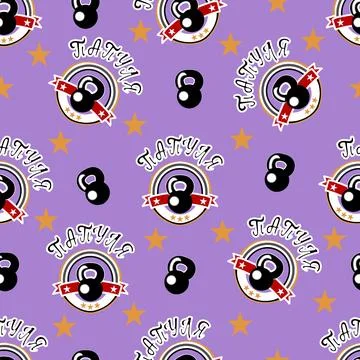 Daddy pattern Stock Illustration