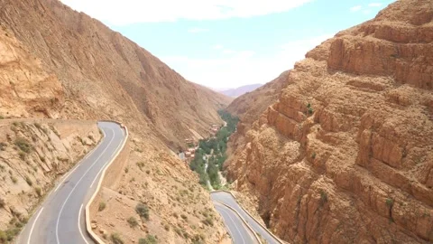 Dades Gorges in Morocco, Real Time 库存影片 245409912