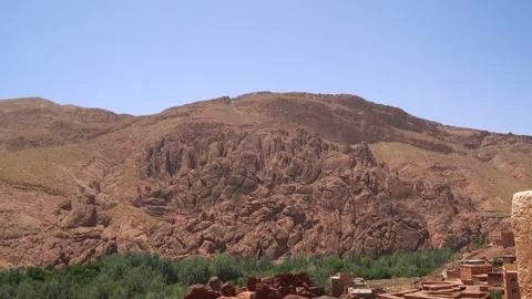 Dades Gorges in Morocco, Real Time Stock-Footage 253317822