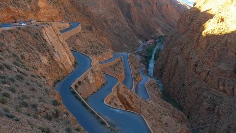 Dades Gorges in Morocco. Two shots! Stock Footage 95247406