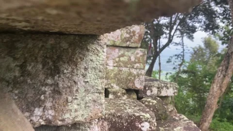 Dadi temple on top of hill Stock Footage 239895736