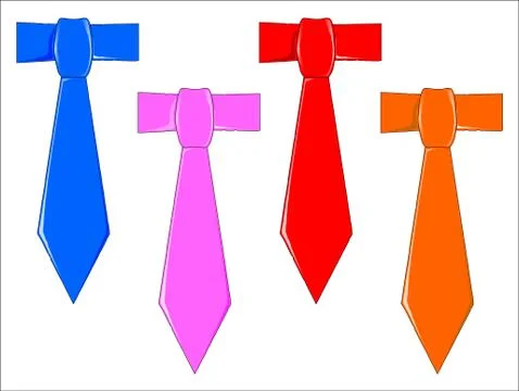 Dads ties Illustrazione stock