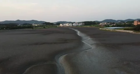 Daebudo sea out from dron Stock-Footage 245561306