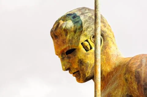 Daedalus by Igor Mitoraj - Agrigento, Sicily Stock Photos