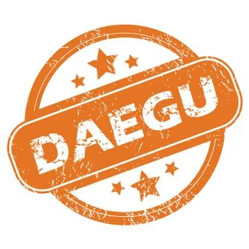 Daegu round stamp Stock Illustration