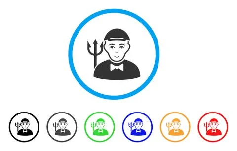 Daemon Rounded Icon Illustration