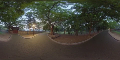 Daereungwon Ancient Tomb Complex 360 Degree Panoramic view. Stock-Footage 115416461