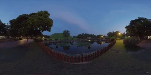 Daereungwon Ancient Tomb Complex 360 Degree Panoramic view. 動画素材 115416529