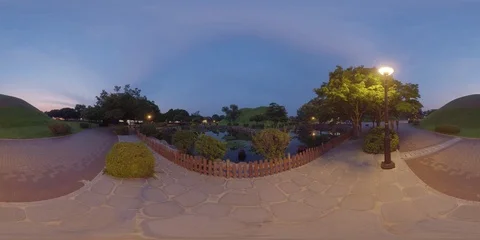 Daereungwon Ancient Tomb Complex 360 Degree Panoramic view. Stock-Footage 115416630