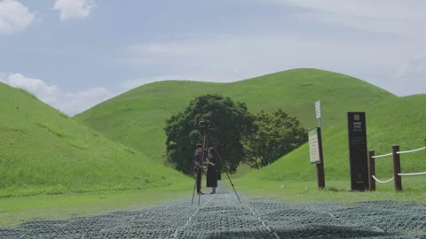 Daereungwon Tomb Complex Stock Footage 249351143