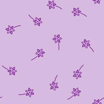 Daffodil flower spring glyph vector seamless pattern 스톡 일러스트