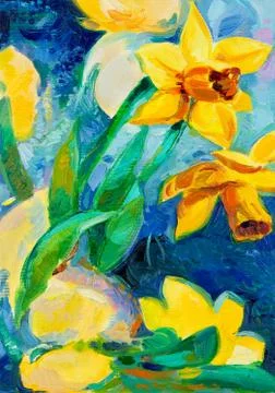 Daffodil flowers Stock Photos