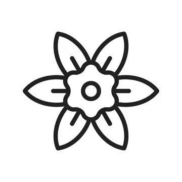 Daffodils Icon Image. Illustrazione stock