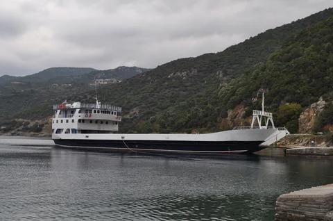 The Dafni is a Settlements built on Mount Athos 스톡 사진