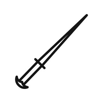 Dagger icon Black line art vector Stock Illustration