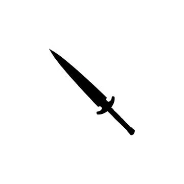 Dagger icon. Simple style knife company big sale poster background symbol. .. Illustration