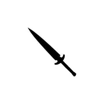 Dagger icon. Simple style knife company big sale poster background symbol. .. Illustration
