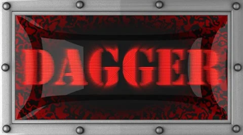 Dagger on led 스톡 동영상 8693468