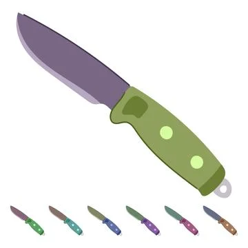 Dagger military knife vector cartoon graphic Stock Illustration