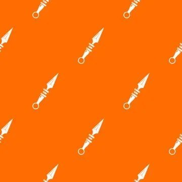 Dagger old pattern vector orange Illustrazione stock