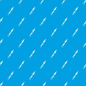 Dagger old pattern vector seamless blue Illustrazione stock