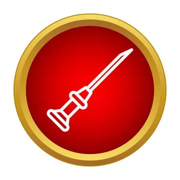 Dagger sword weapon icon outline style Illustration