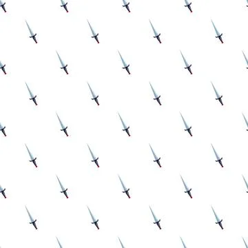 Dagger weapon repeating pattern for wallpaper design Illustration