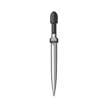 Dagger weapon representing ancient medieval warrior objects 스톡 일러스트