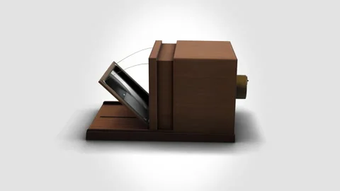 Daguerreotype camera - rotation loop 動画素材 166806726